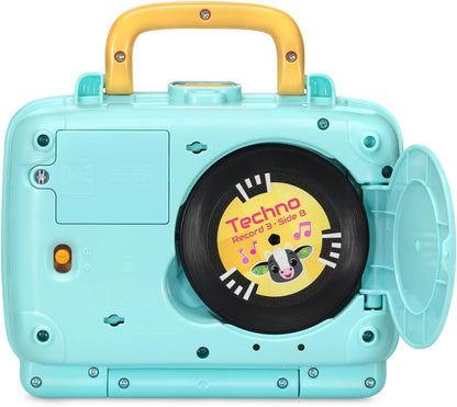 VTech DJ Scratch Cat Record Player | Interactive Musical Learning Toy with 5 Music Records, DJ Mixing, Lights & Sounds for Toddlers