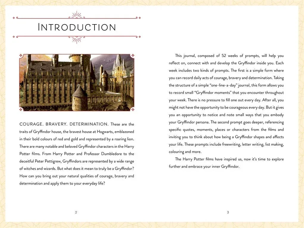 Harry Potter: Courage: A Guided Journal for Embracing Your Inner Gryffindor - Jaiman Toys