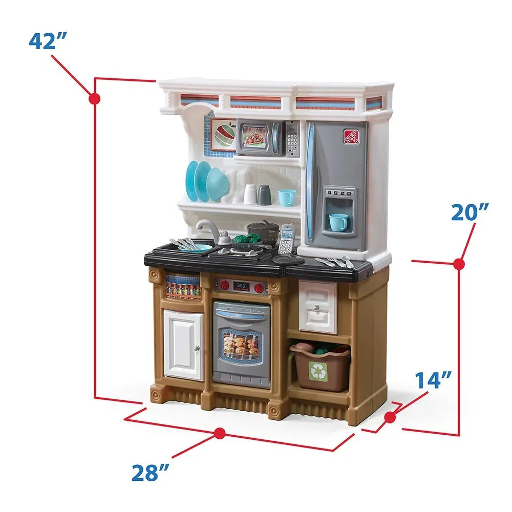 Step2 Lifestyle Custom Kitchen – Kids’ Pretend Play Cooking Set - Jaiman Toys