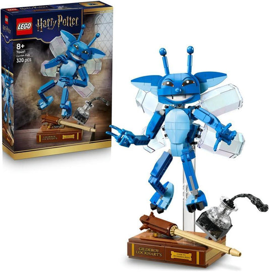 LEGO Harry Potter 76461 Cornish Pixie Toy - Bedroom or Desk Decor Figure w/Gilderoy Lockhart's Book and Wand - Birthday Gift for 8+ Year Old Girls & Boys