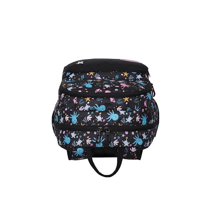Arctic Fox Wink Octopus Black 21 Liters School Backpack for Boys and Girls - Jaiman Toys