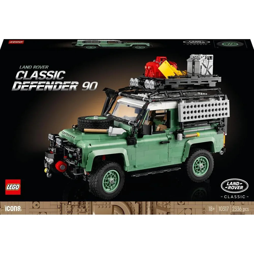 LEGO 10317 Icons Land Rover Classic Defender 90 Building Kit (2,336 Pieces)