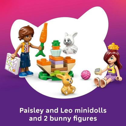 LEGO Friends 42679 Heartlake City Bunny Hotel - House Toy w/ 2 Mini Dolls, 2 Animal Figures & Pet Care Accessories - Birthday Gift Idea for 5+ Year Old Girls