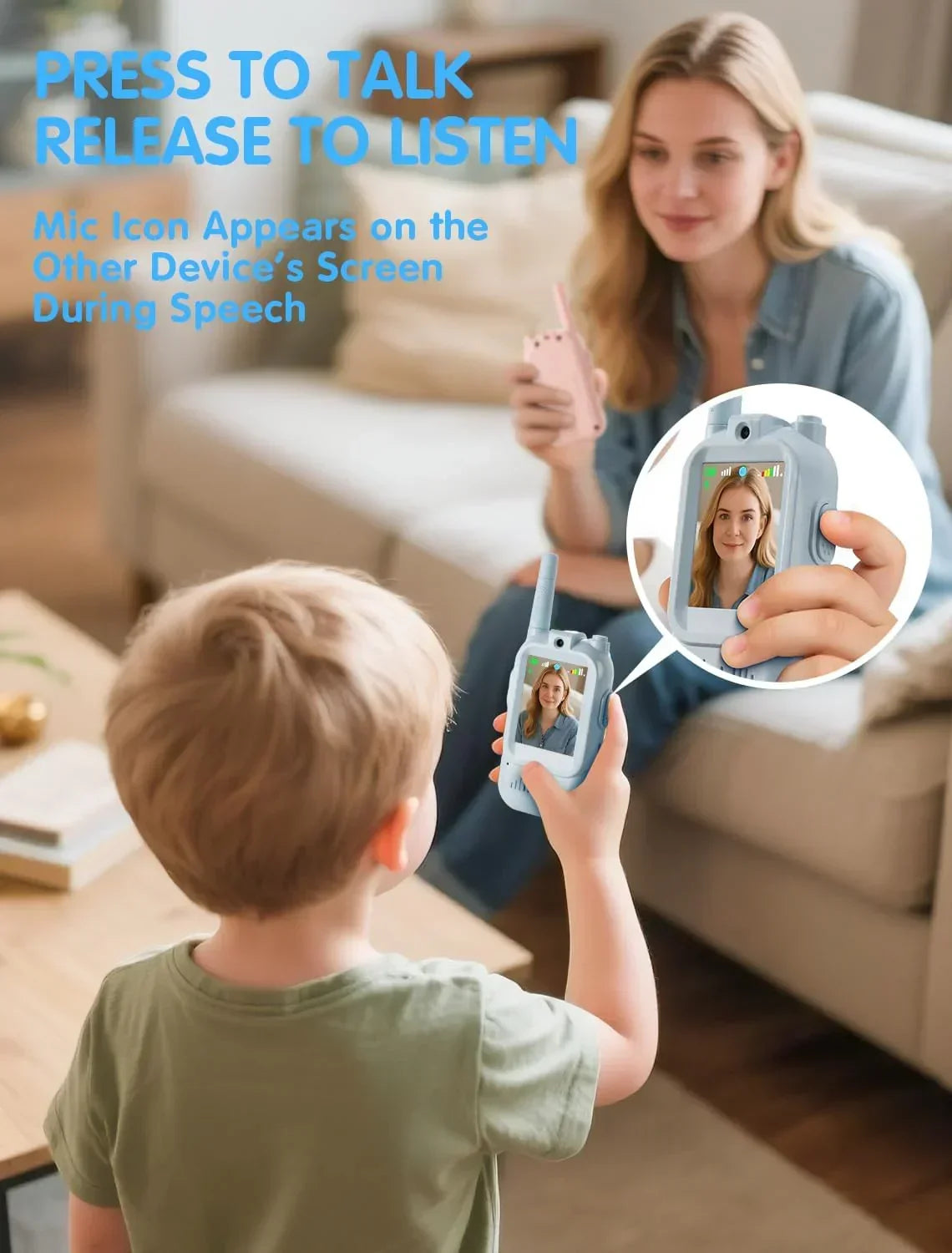 Kids Video Walkie Talkie Set  – With HD Camera, Voice Changer & Long-Range Talk
