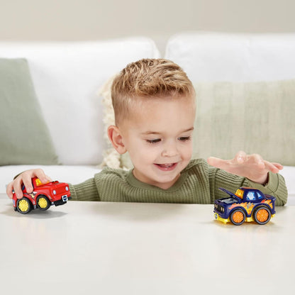VTech Go! Go! Smart Wheels Race Team 2-Pack | Interactive SmartPoint Racing Cars with Lights, Sounds & Educational Phrases for Toddlers