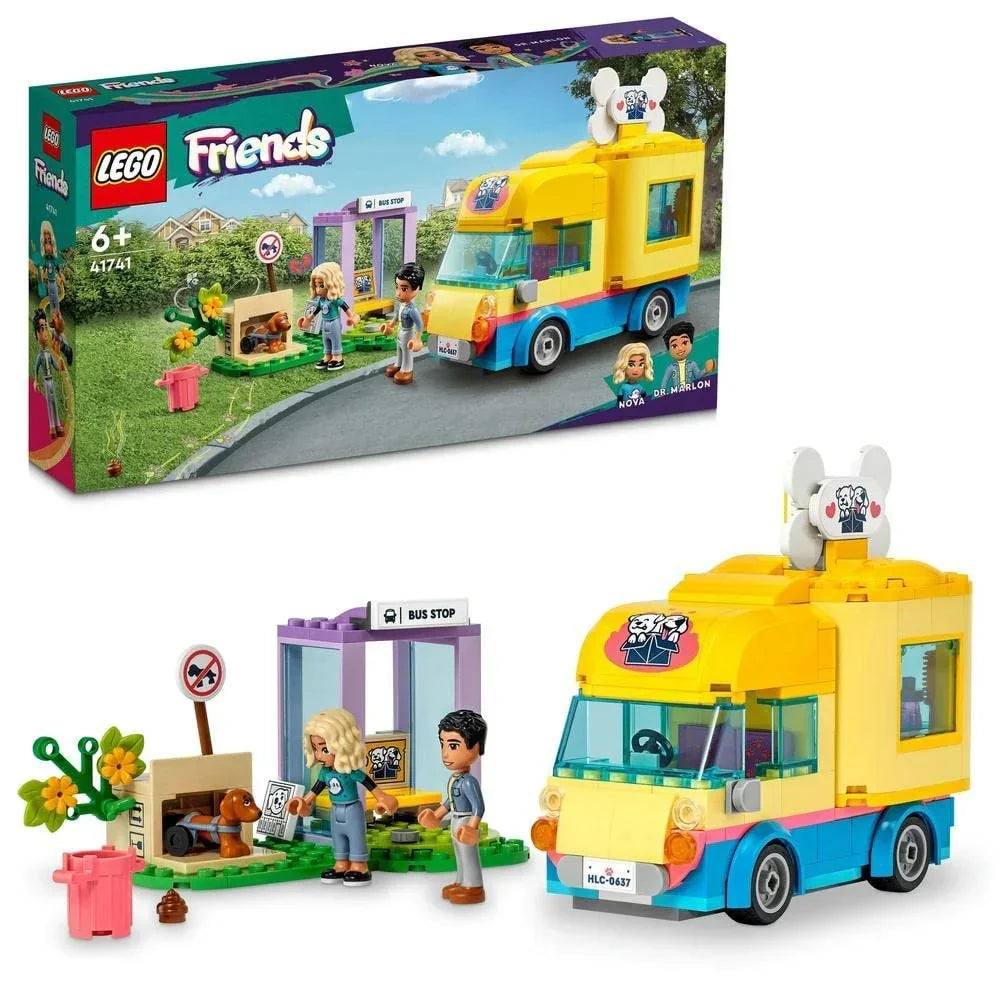 LEGO 41741 Friends Dog Rescue Van Building Toy Set (300 Pcs) - Jaiman Toys