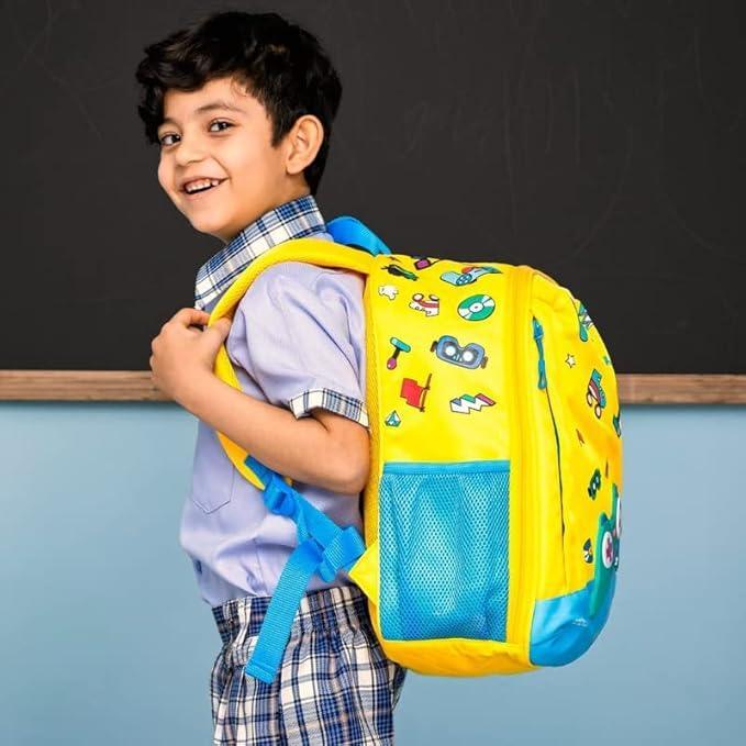 Rabitat School Bags Smash Unisex School Bag – Fun & Durable Backpack for Kids (4-8 Years) - Jaiman Toys