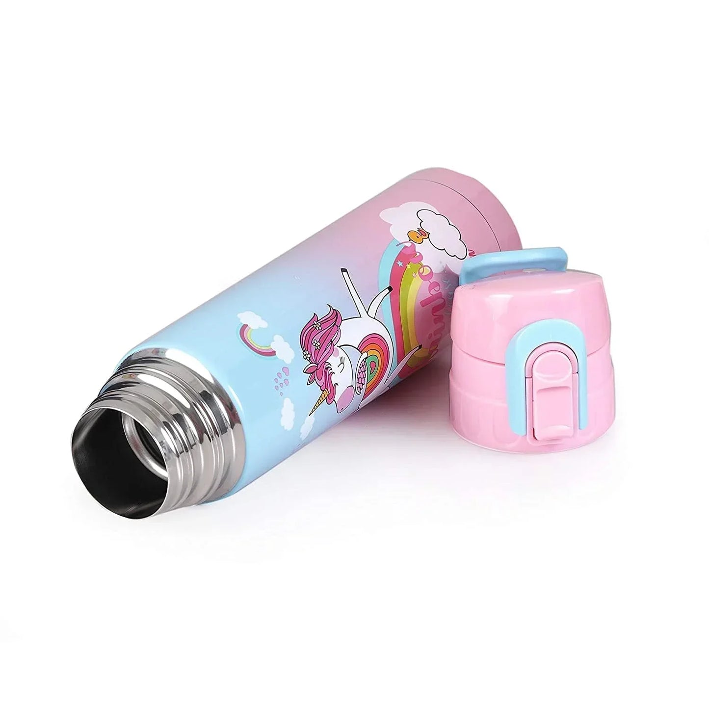 Stainless Steel Bottle for Kids - 500ml, Leakproof & Durable (Unicorn) - Jaiman Toys