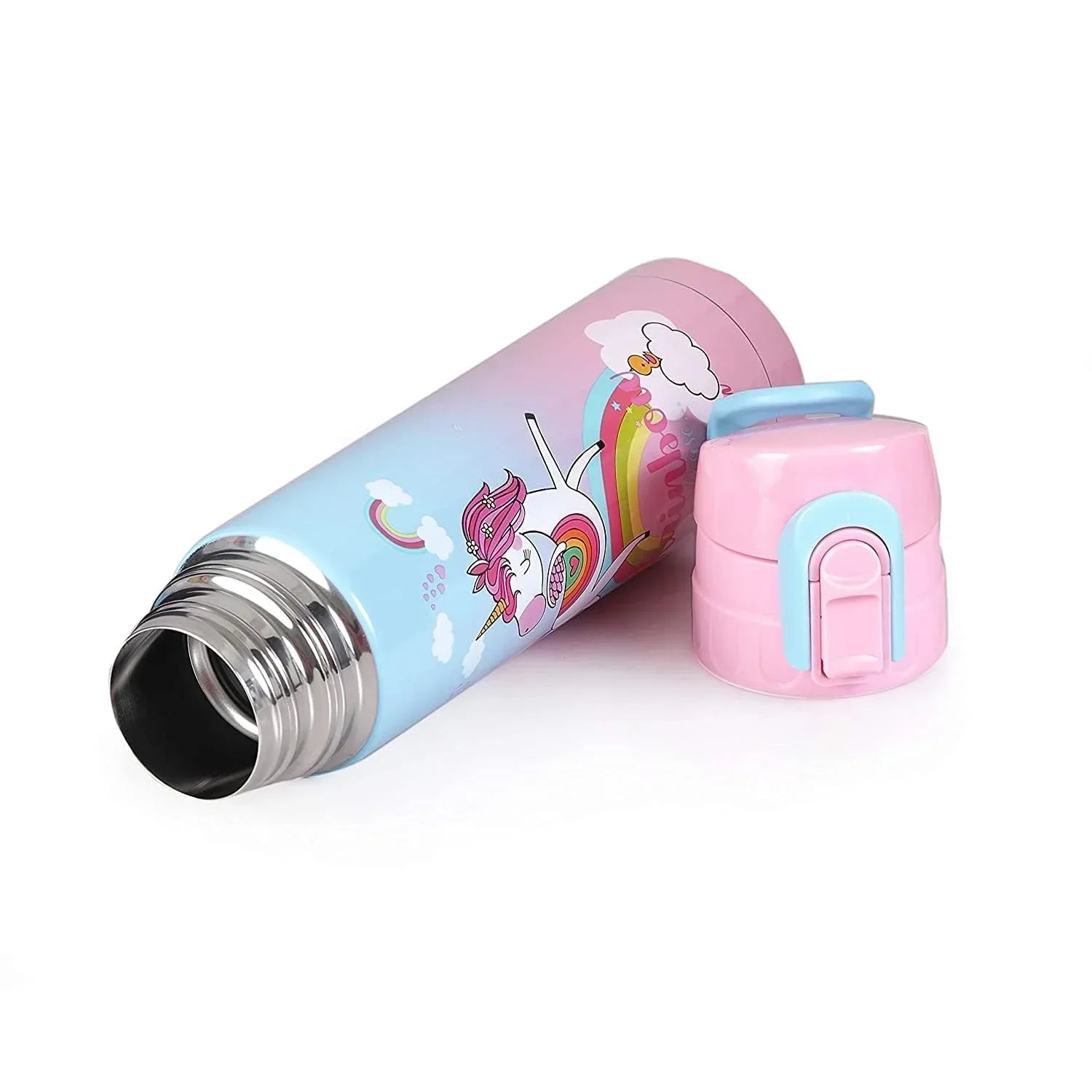 Stainless Steel Bottle for Kids - 500ml, Leakproof & Durable (Unicorn) - Jaiman Toys