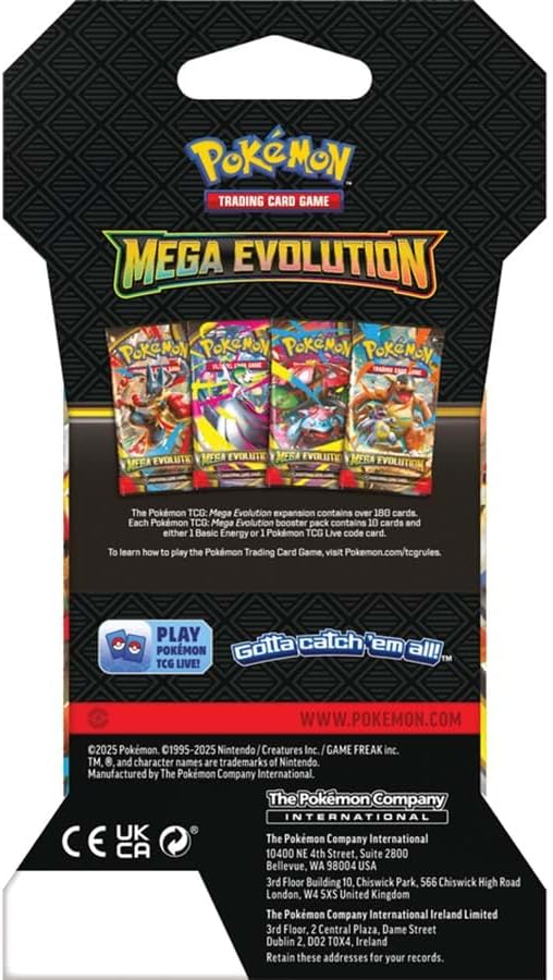 Pokemon TCG: Mega Evolution Booster Pack Lot - 8 Packs