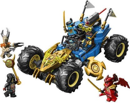LEGO NINJAGO 71856 2in1 Jay's Transforming Car Toy - Ninja Truck w/ 5 Minifigures incl. Kai & Nya plus Shurikens & Swords - Birthday Gift for 8+ Year Old Boys & Fans