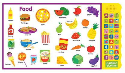 North Parades Let’s Learn First Words Interactive Sound Book for Kids | Early Learning Educational Board Book