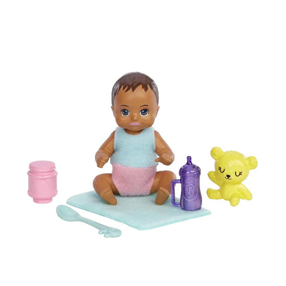 Barbie® Dolls and Accessories, Brunette Skipper™ Doll with Baby Figure and 5 Accessories, Babysitters Inc.™ Playset - Jaiman Toys