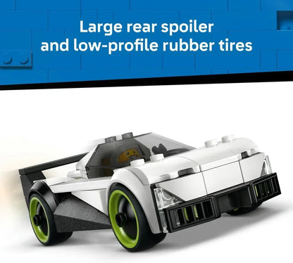 LEGO City - 60489 Jet vs. Car Toy - Building Kit w/Plane, Supercar Plus Pilot & Driver Minifigures - Creative Birthday Gift Idea for 6+ Year Old Boys