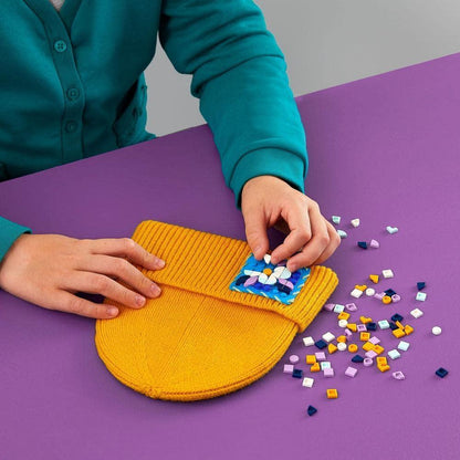 LEGO DOTS 41955 Stitch-on Patch DIY Craft Decoration Building Toy Set for Girls, Boys, and Kids Ages 8+; Customizable Fashion Kit for Arts-and-Crafts Fans
