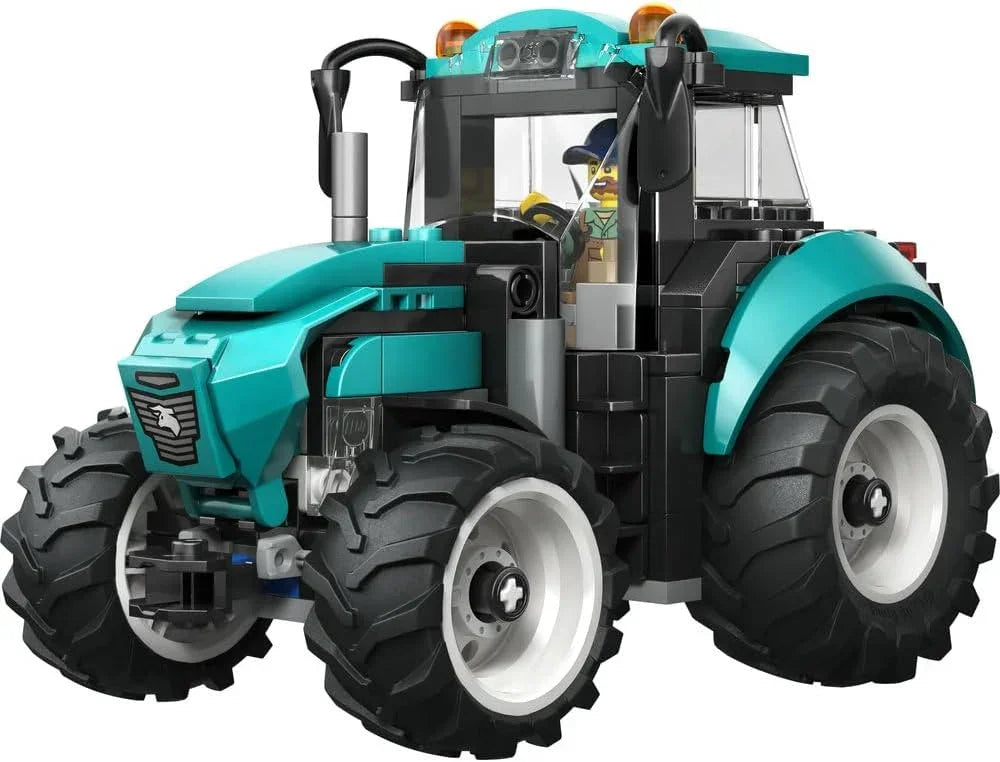 LEGO 60498 City Tractor Toy - Farm Vehicle Model Building Kit with a Farmer Minifigure - Birthday Gift Idea for 6+ Year Old Boys and Engineering Fans