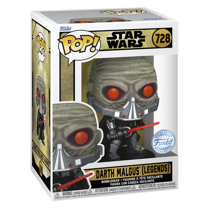 Funko Pop Star Wars Darth Malgus (Legends) #728 Vinyl Bobblehead Figure – Special Edition Star Wars Collectible with Window Display Box