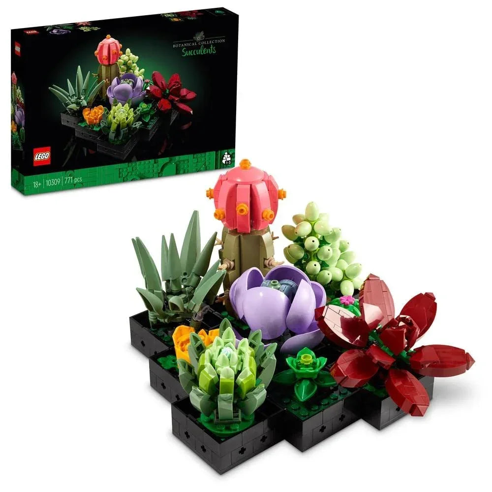 LEGO 10309 Succulents Plant Decor Building Kit For The Kids Age 18+ (771 Pieces) - Botanical Collection - Jaiman Toys