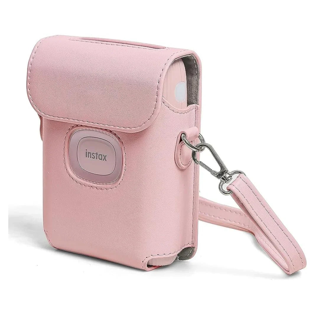Fujifilm Instax Mini Link 2 Smartphone Printers Protective PU Leather Case Cover - Pink - Jaiman Toys