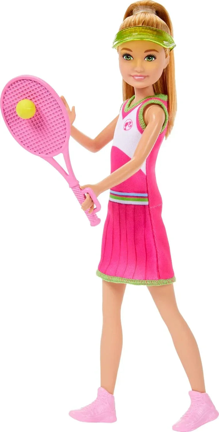 Barbie Stacie & Chelsea Tennis Playset with 2 Dolls & 5+ Accessories Including Net with Swinging Ball Feature & Sports Gear - Jaiman Toys