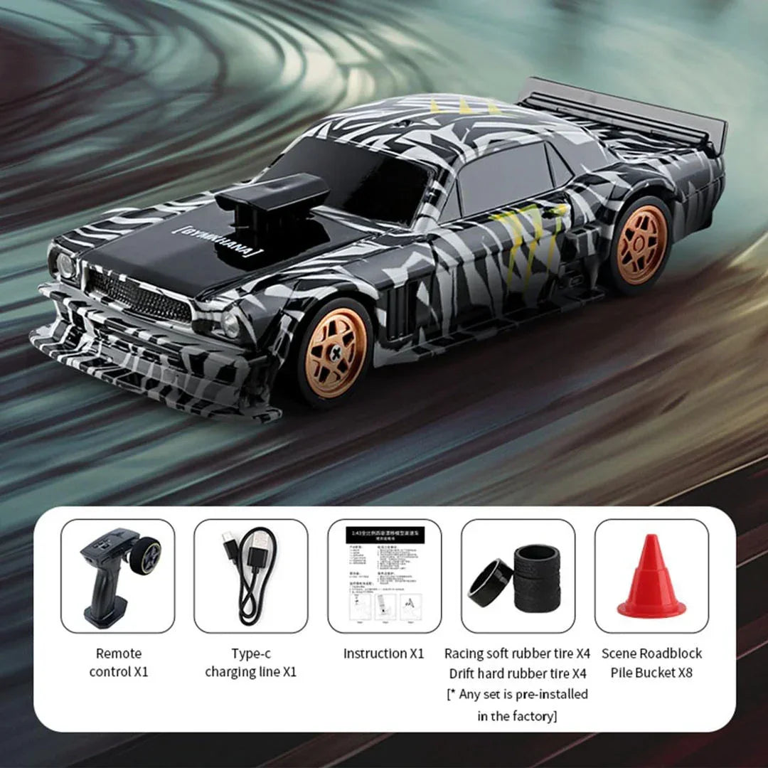 Chassis Model 1:43 RC Drift Race Car 4WD Ready to Go Mini Car Toy With Gyro