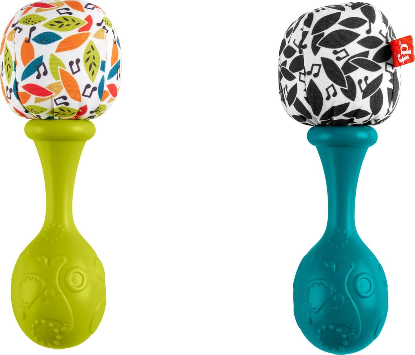 Fisher-Price Rattle 'n Rock Maracas Baby Toy | Soft Musical Sensory Rattles for Infants | Easy-Grip Shaker Toys | 3 Months+