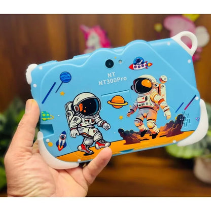 Kids Learning Tablet – 7" HD, 128GB, Dual Cameras, 4G/WiFi, Parental Lock, Fall-Proof Cover (Space - Blue) - Jaiman Toys