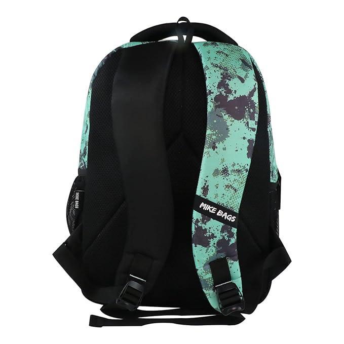 Mike School Bags Trio Backpack – 17L | Stylish & Spacious Sea Green Backpack - Jaiman Toys