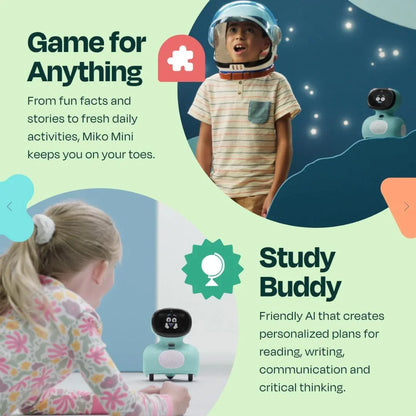 Miko Mini : AI Robot For Kids, Interactive Bot Equipped With Coding, Stories &amp; Games, Ages 5Y+ - Jaiman Toys