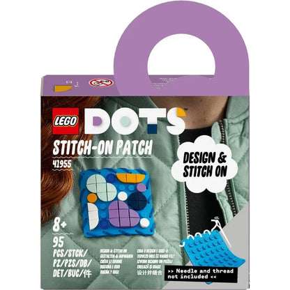 LEGO DOTS 41955 Stitch-on Patch DIY Craft Decoration Building Toy Set for Girls, Boys, and Kids Ages 8+; Customizable Fashion Kit for Arts-and-Crafts Fans