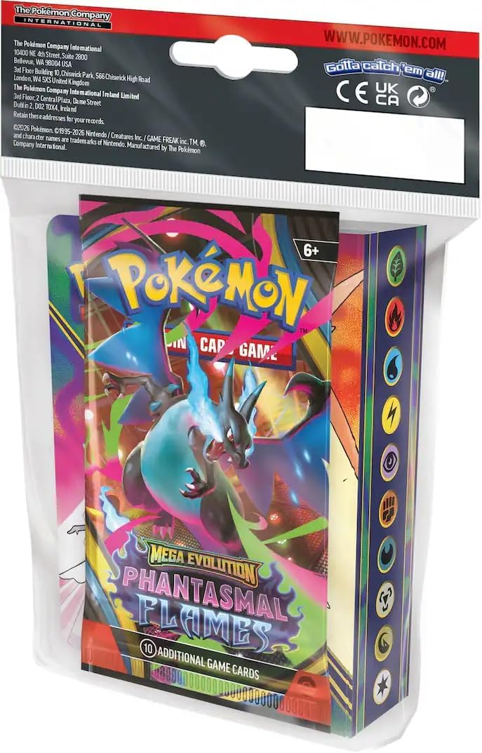 Pokémon Trading Card Game 2026 Mini Portfolio with Booster Pack | Official Pokémon TCG Card Holder Album
