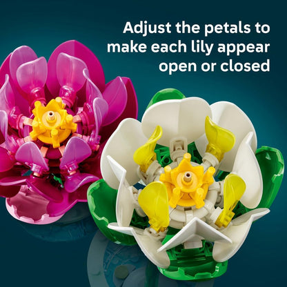 LEGO 11511 Botanicals Water Lilies Building Set | 259 Pieces | Decorative Floral Display for Home & Office
