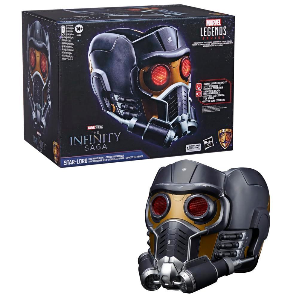 Hasbro Marvel Legends Star-Lord Electronic Helmet 1:1 Scale | Guardians of the Galaxy | Light & Sound