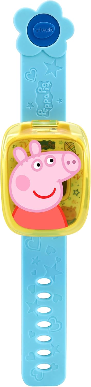 VTech Peppa Pig Learning Watch | Interactive Educational Kids Watch with Games, Alarm, Timer & Digital Clock | Blue