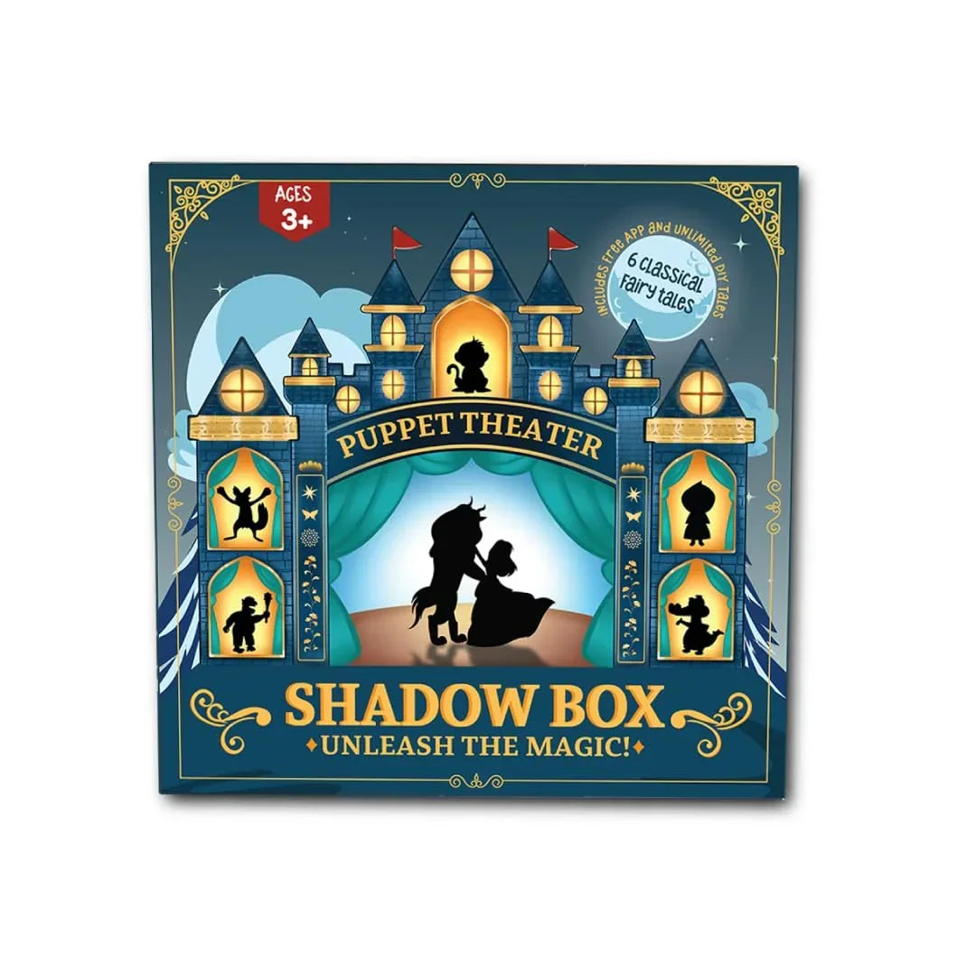 iO Tales Magical Shadow Puppetry Theater – 6 Fairy Tales, 30+ Puppets, Narration & Music (Ages 3–8) - Jaiman Toys