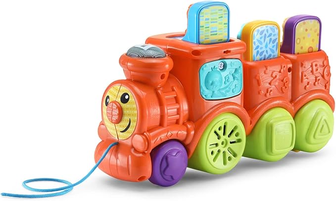VTech Pop and Sing Animal Train | Interactive Musical Pull-Along Train with Pop-Up Animals, Lights, Sounds & Early Learning Fun