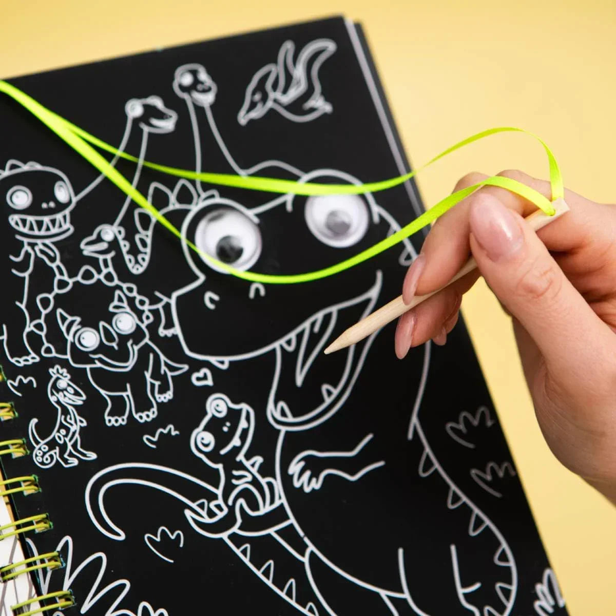 Scratch Art Friends: Dinosaurs by Bookoli - Jaiman Toys