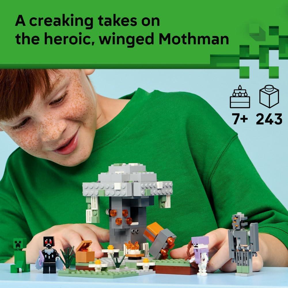LEGO 21586 Minecraft The Pale Garden Toy - Miniature Biome w/Creaking Minifigure & Mothman, Creeper & Skeleton Mobs Figures - Gamer Gift for 7+ Year Old Boys & Girls