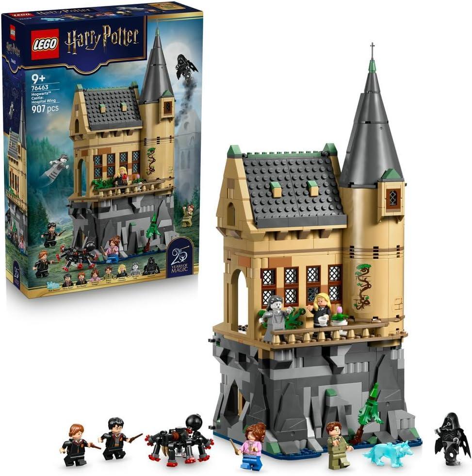LEGO Harry Potter 76463 Hogwarts Castle: Hospital Wing Toy - DIY Miniature Model Kit with 7 Minifigures incl. Hermione & Ron - Gift Idea for 9+ Year Old Girls, Boys & Fans