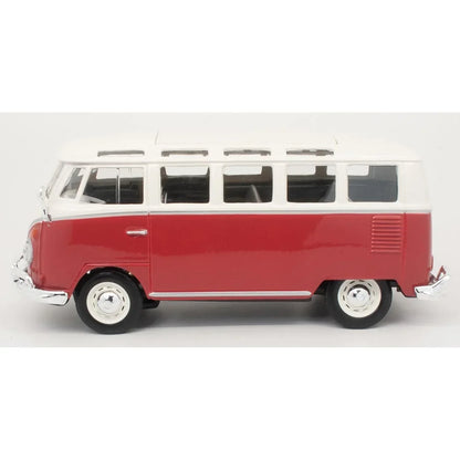 Maisto 1:25 Scale (≈1:24) Die‑Cast Volkswagen Samba Bus “Samba” – Red & Beige (Model 31956) - Jaiman Toys