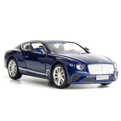 RMZ City 1:36 Bentley Continental GT Diecast Model Car – Opening Doors, Metal Body Luxury Coupe (Red & Blue Variants)