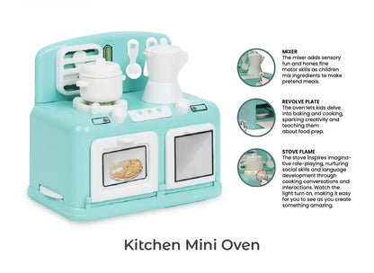 Pablo Honey Mini Microwave, Kitchen Oven Household Play Set (Blue) - Jaiman Toys