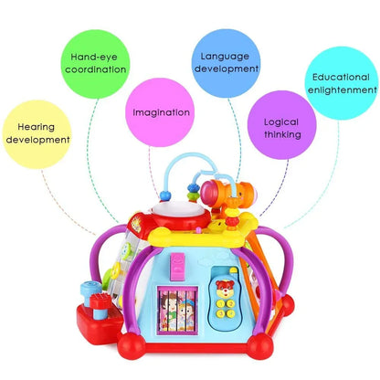 Hola 806 Baby Cube Play Center Toy with 15 Dynamic Games - Jaiman Toys