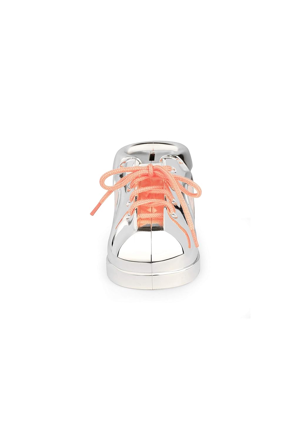 Momentz Baby Boot Money Bank Pink Silver | Decorative Baby Shoe Coin Bank, Piggy Bank & Nursery Keepsake Gift