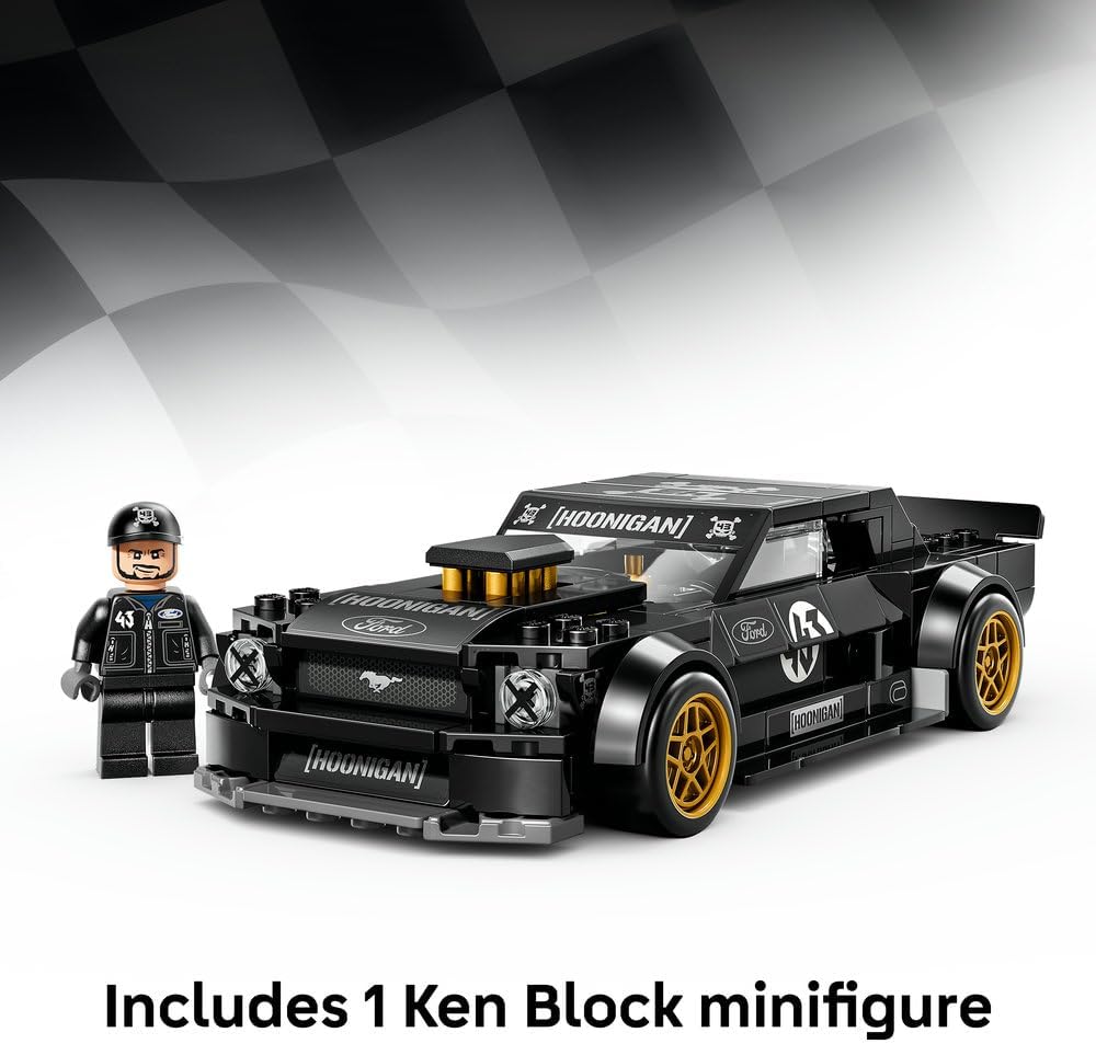 LEGO 77262 Speed Champions Ken Block's 1965 Ford Mustang Hoonicorn RTR V1 Building Set | 345 Pieces | Collectible Drift Car