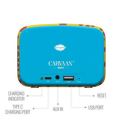 Saregama Carvaan Mini Kids - Pre-Loaded with Stories, Rhymes, Learnings, Mantras with Bluetooth/USB/Aux in-Out - Jaiman Toys