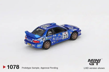 Mini GT 1:64 Subaru Impreza WRC99 #23 2000 Acropolis Rally Diecast Scale Model Car