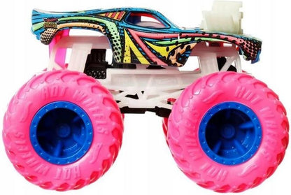 Hot Wheels Monster Trucks Rodger Dodger Glow in the Dark – Neon Monster Truck Toy