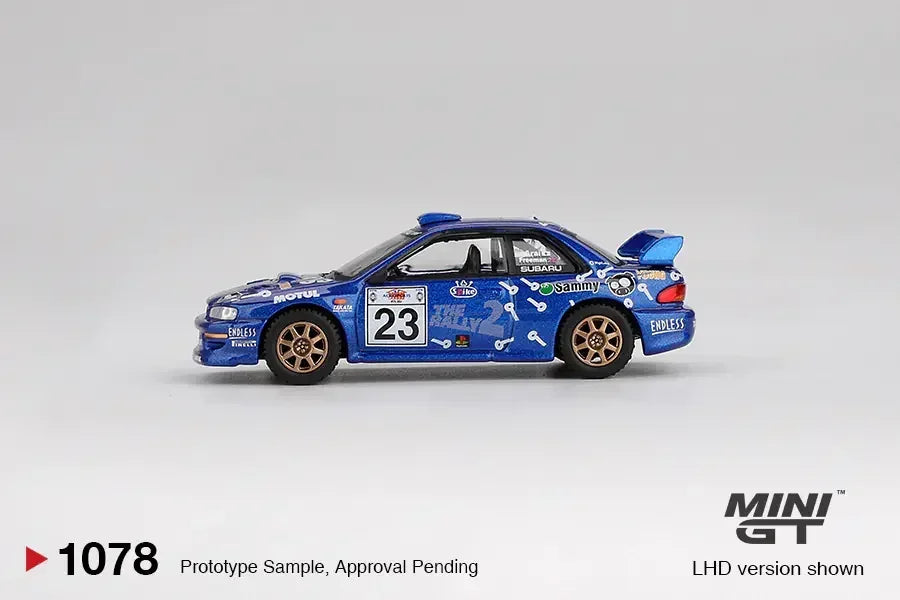 MINI GT 1:64 (Blister) Subaru Impreza WRC99 #23 2000 Acropolis Rally