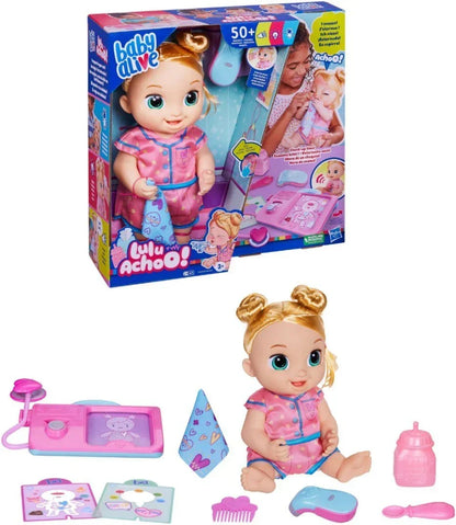 Baby Alive Lulu Achoo Doll, 12-Inch Interactive Doctor Play Toy Set with Lights and Sound - Jaiman Toys